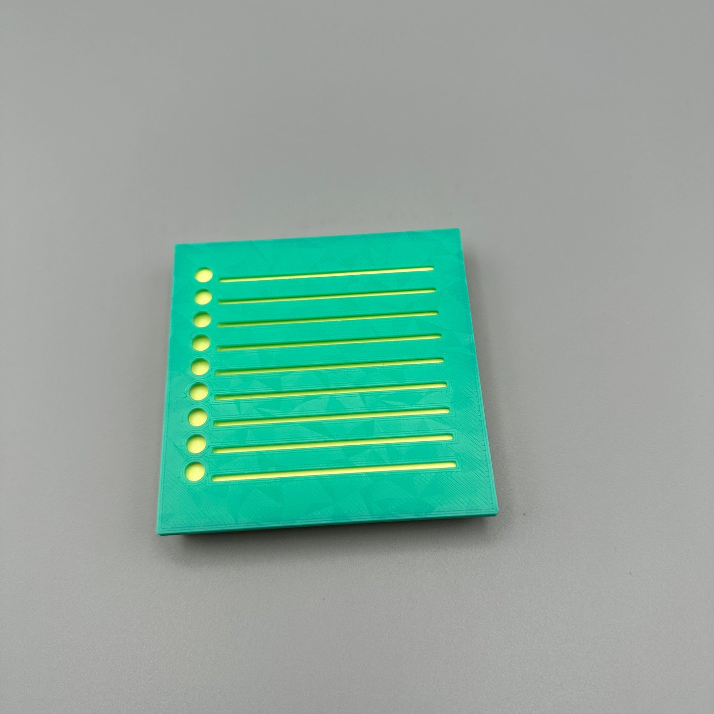 Schablone für Einkaufszettel, To-Do Listen, Notizzettel, Sticky Notes, uvm. / passend für 76x76mm Blöcke