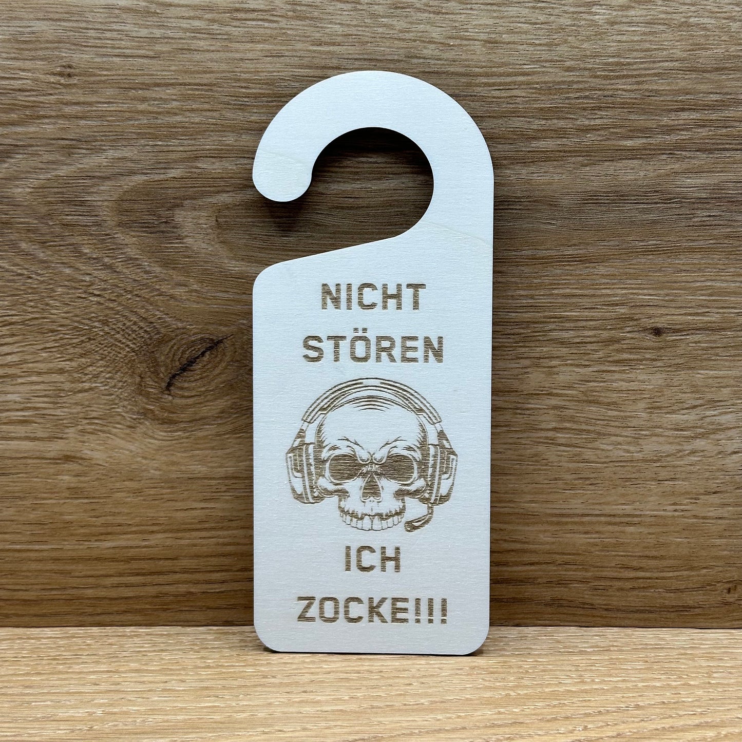 Gamer Türanhänger aus Holz - Geschenkidee – Personalisierter Look für dein Gaming Zimmer