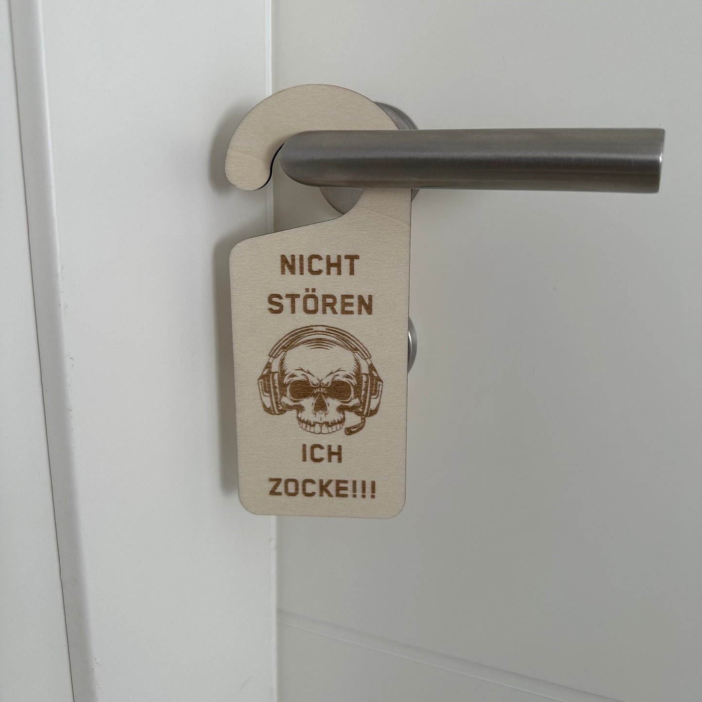 Gamer Türanhänger aus Holz - Geschenkidee – Personalisierter Look für dein Gaming Zimmer