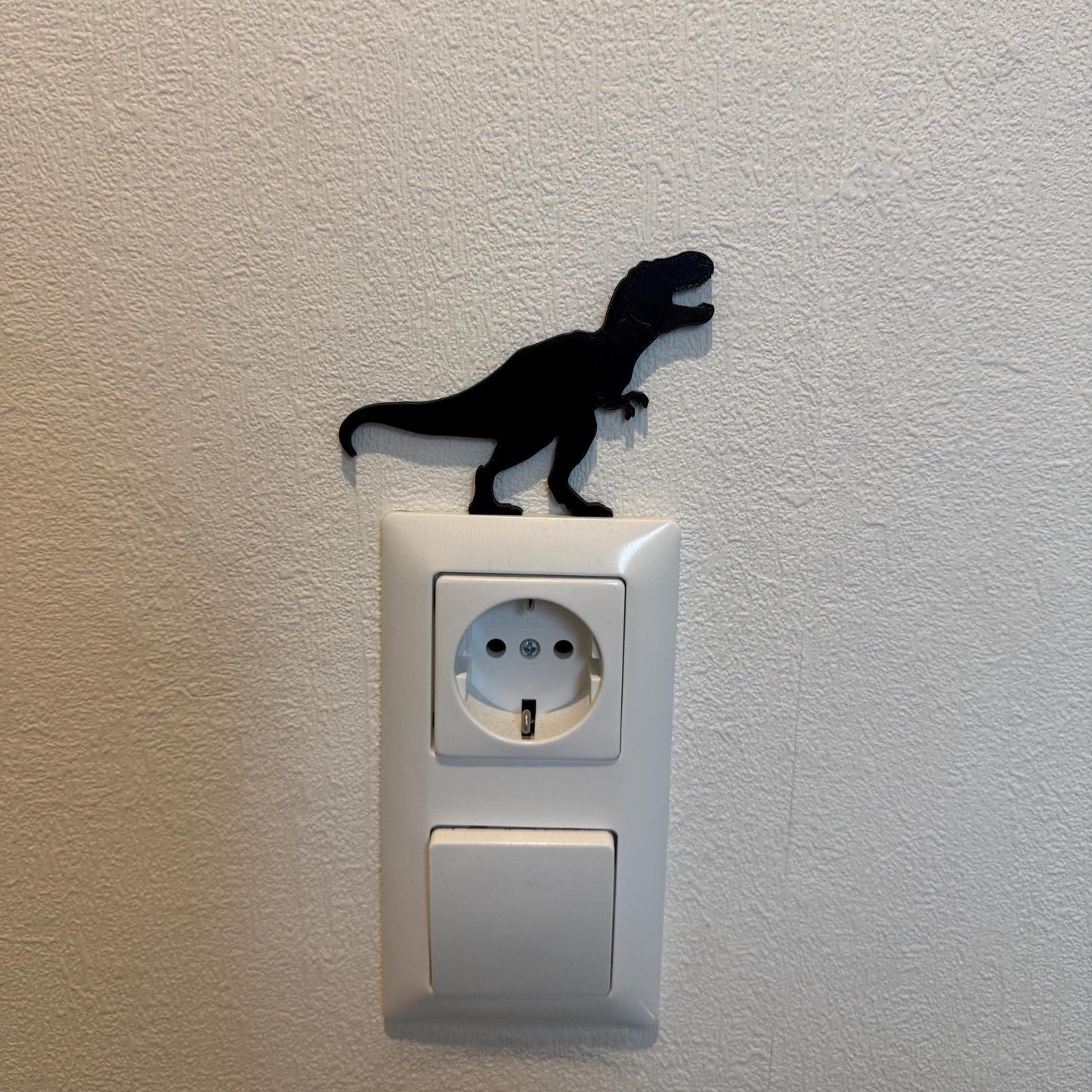 Dinosaurier T-Rex Kantenhocker für Lichtschalter & Steckdosen | Lustige Geschenkidee für Freunde und Familie