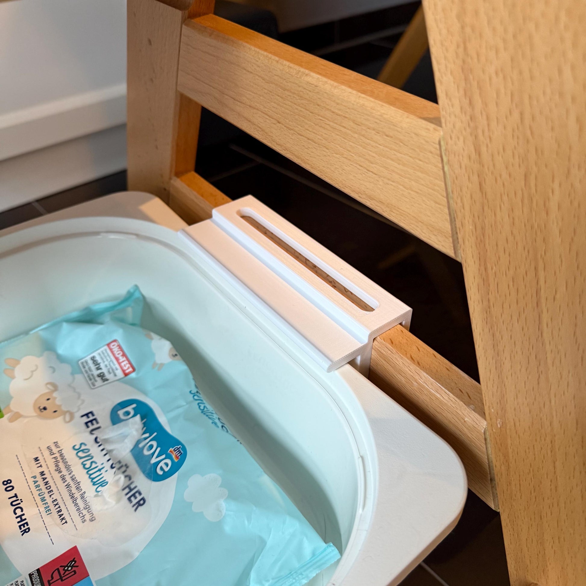 Adapter für Hauck Alpha / Beta | IKEA Trofast Box Halterung | Stauraum-Erweiterung für Hochstuhl