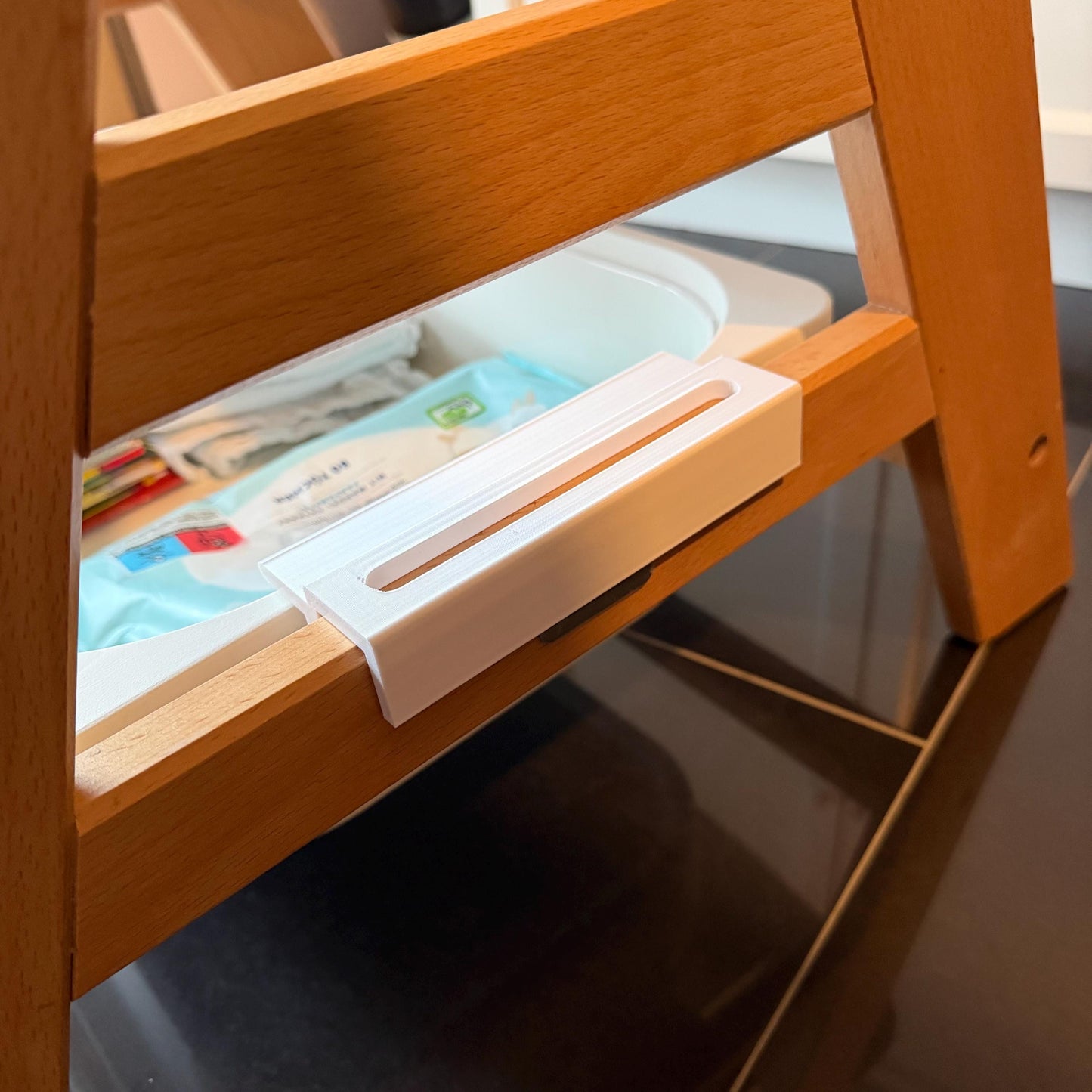 Adapter für Hauck Alpha / Beta | IKEA Trofast Box Halterung | Stauraum-Erweiterung für Hochstuhl