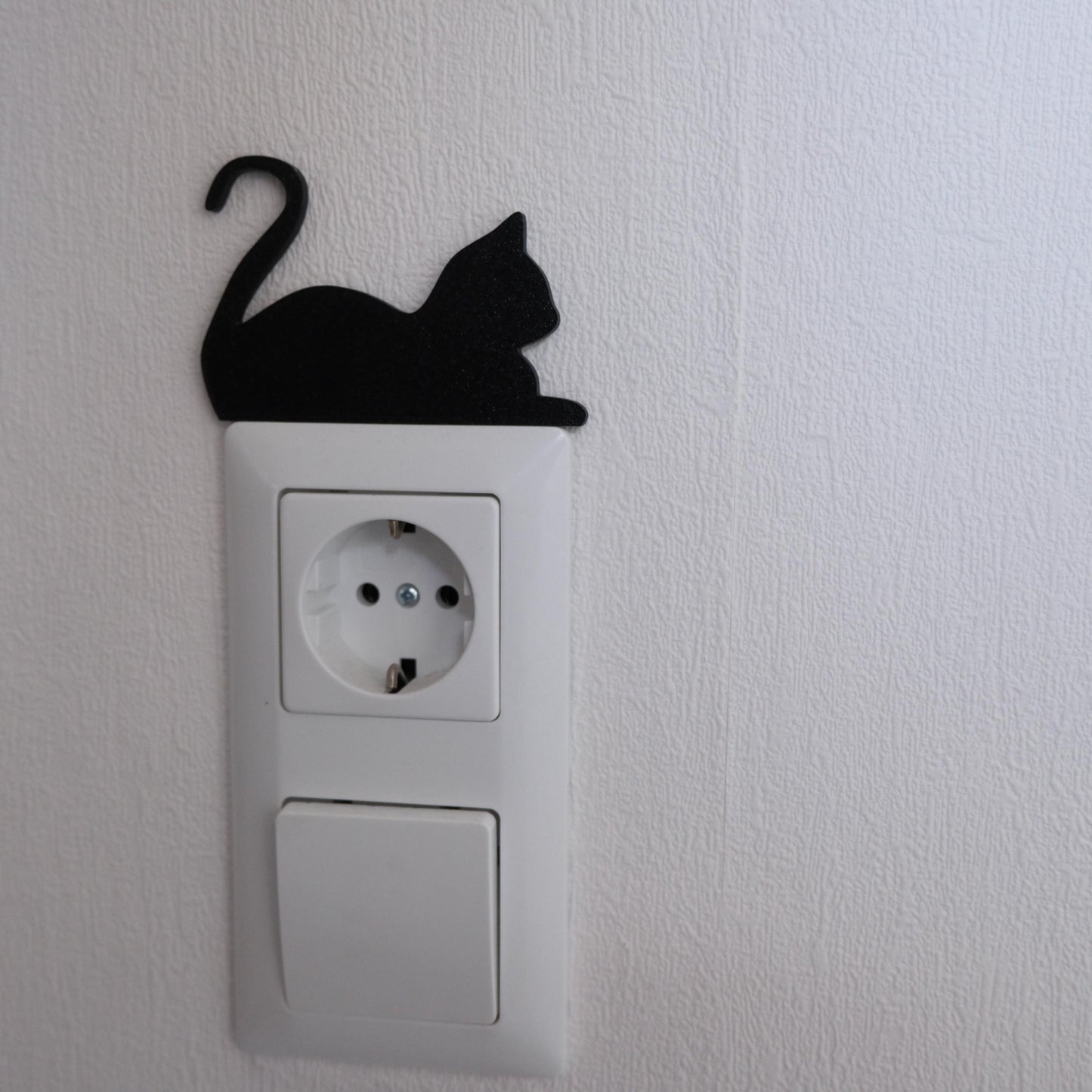 Katzen Kantenhocker für Lichtschalter & Steckdosen – süße Deko für Katzenliebhaber | Motiv3